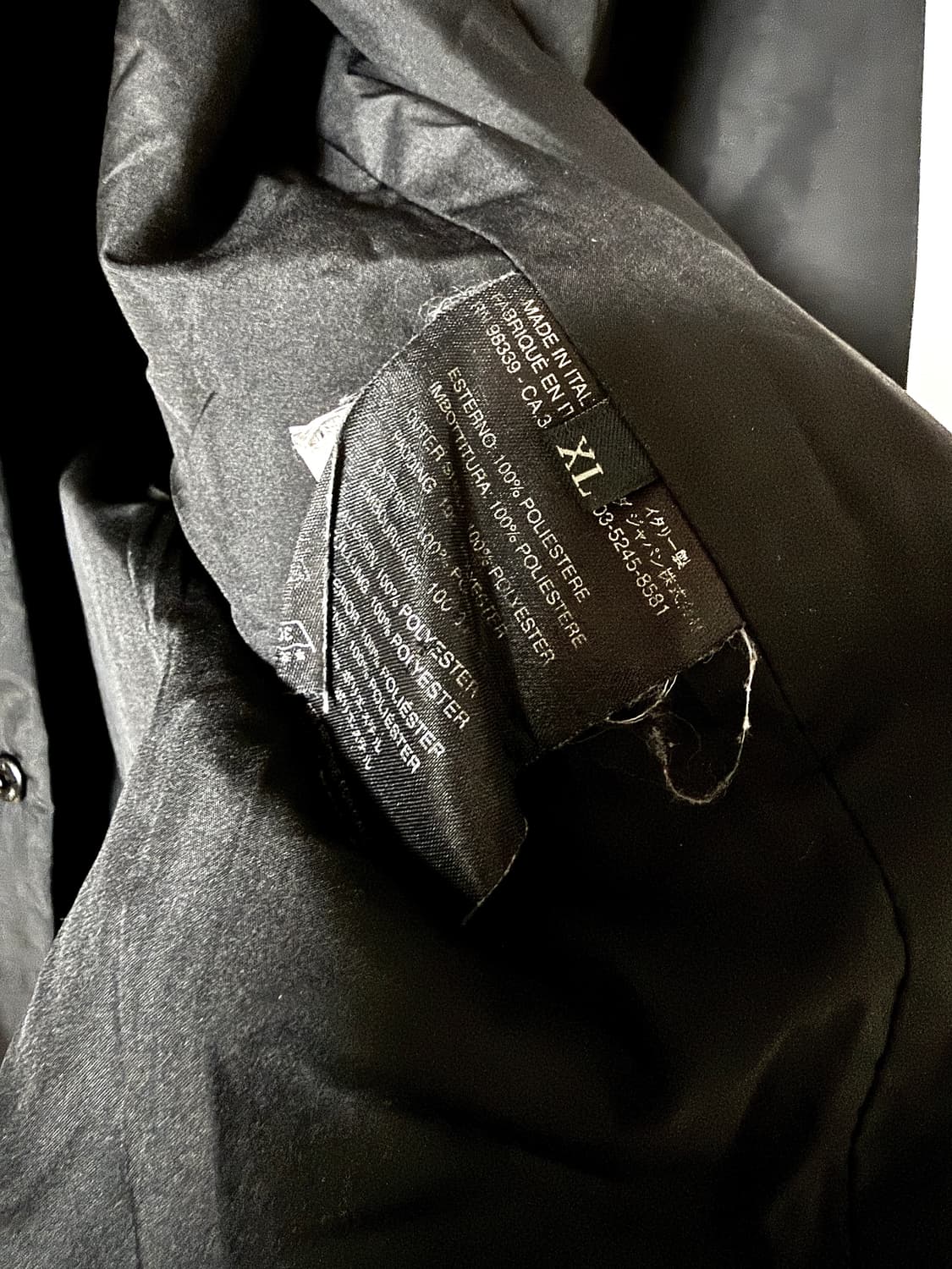 프라다 03Fw 밀리터리 나일론 스냅 패딩 셔츠 상품이미지5