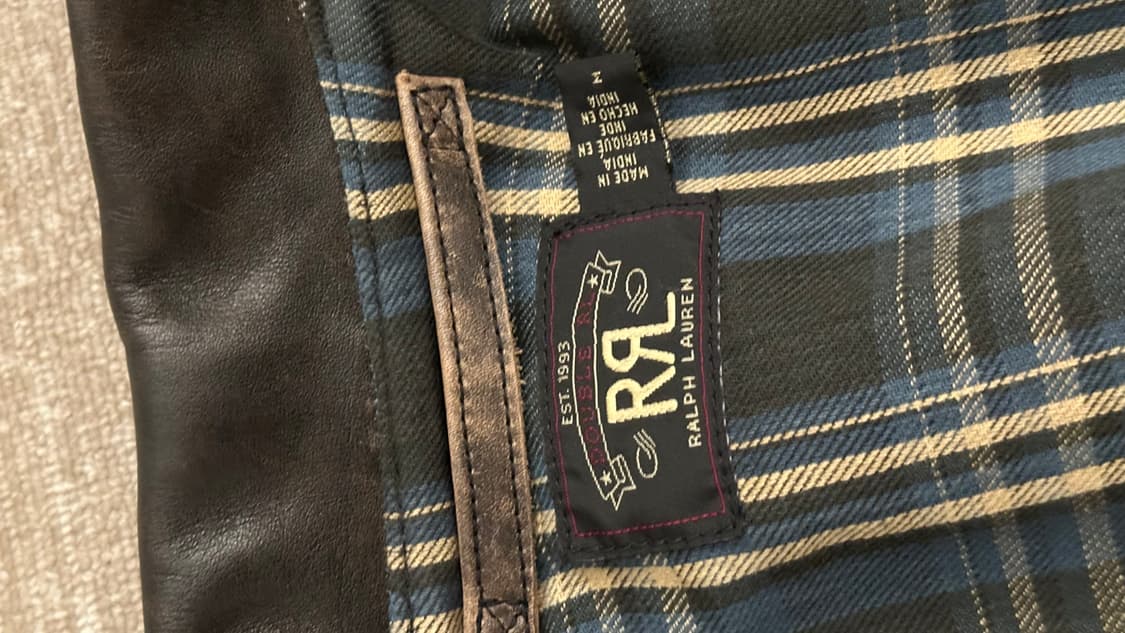 RRL 뉴스보이 레더 자켓 M 상품이미지6