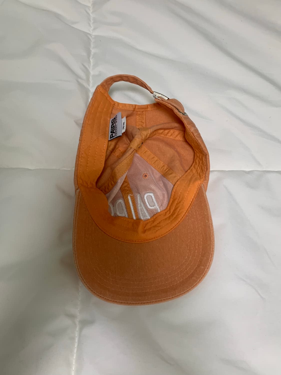 페얼스 로고 캡 러스트 (페일오렌지) 상품이미지3