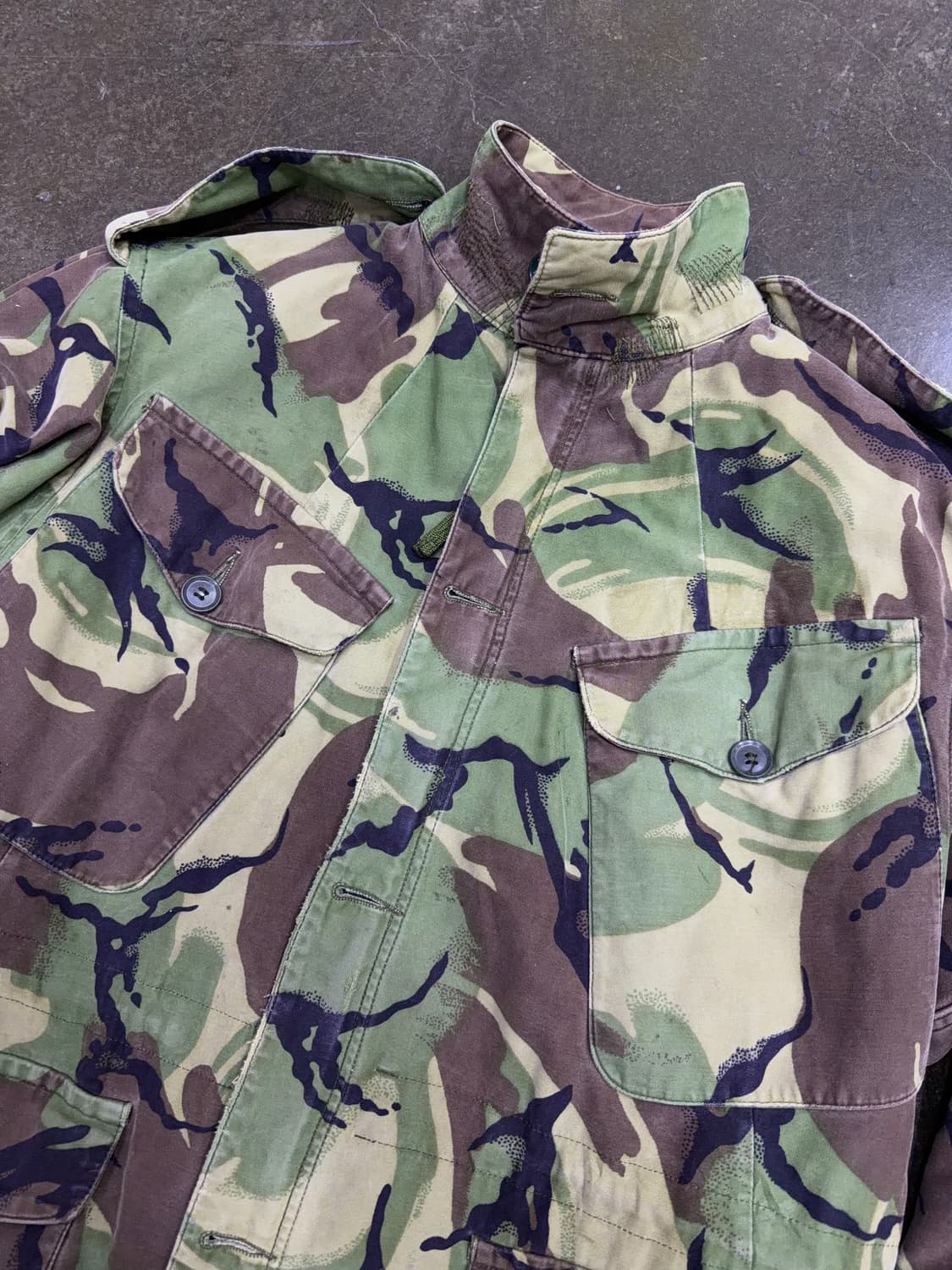 스모크 컴뱃 영국군 야상 필드자켓 카모 1 사이즈 상품이미지3