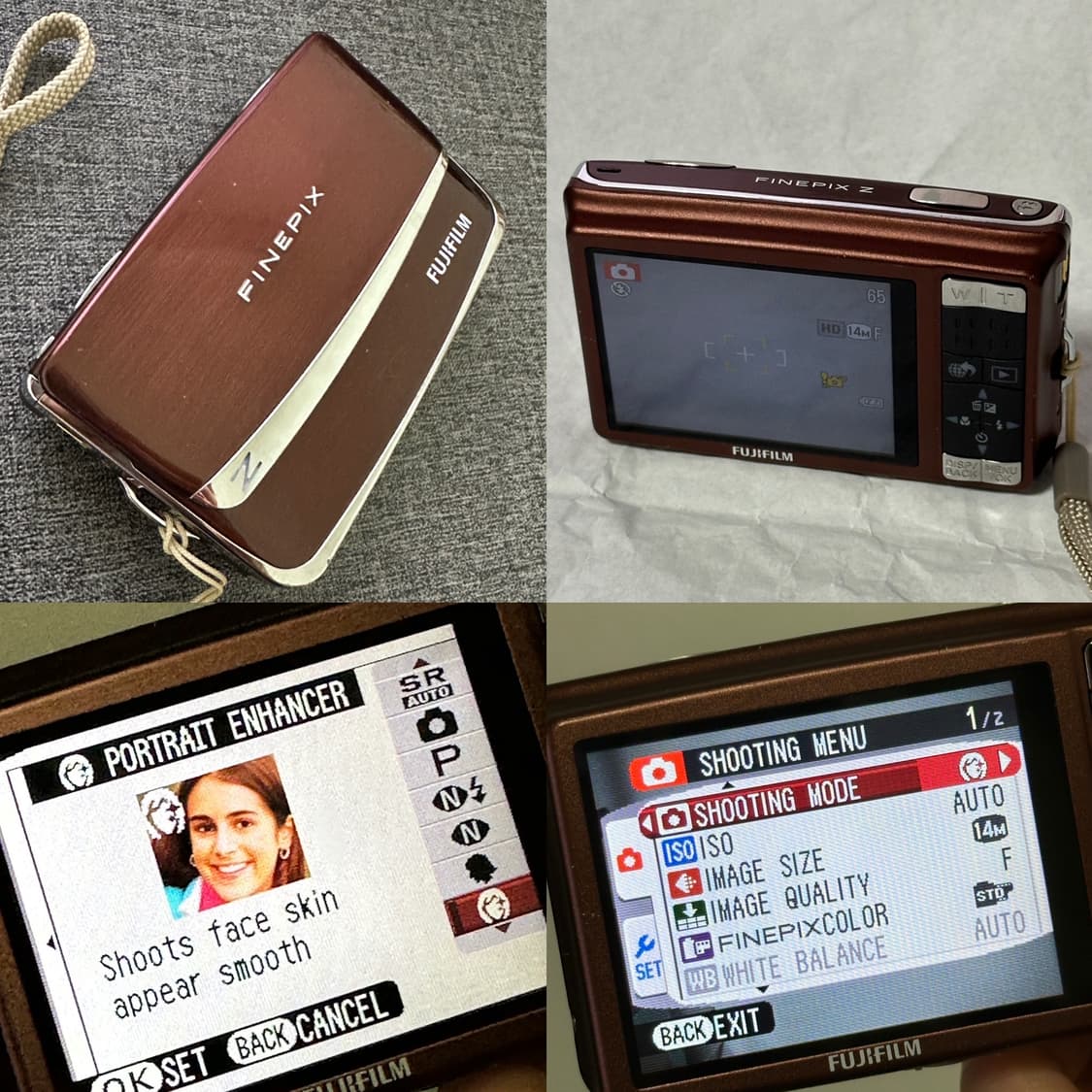 인플 디카🍩후지필름 파인픽스 z80 브라운 박스셋 (크롬모드) 상품이미지6