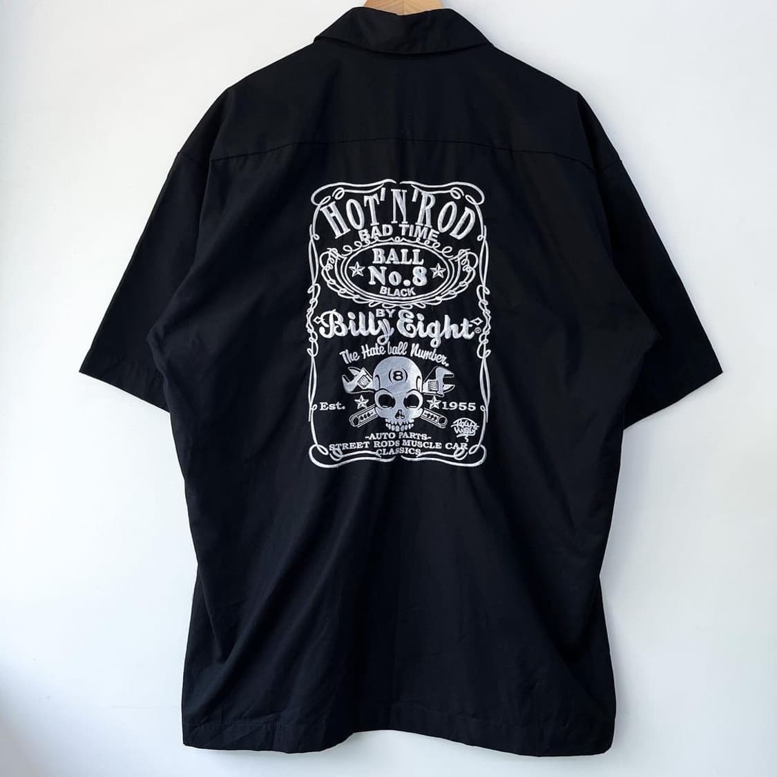 빌리 에잇 핫 앤 로드 블랙 워크 하프 셔츠 상품이미지6