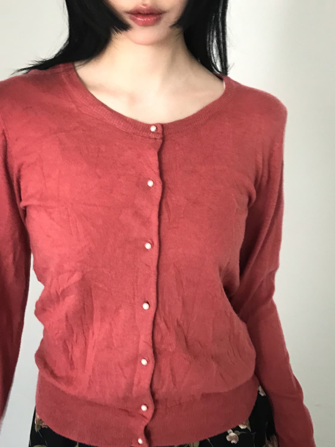 Pearl Button Soft Knit Cardigan 상품이미지7