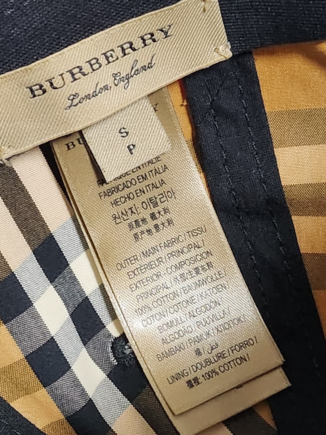 [S] 버버리 런던 빈티지 체크 볼캡 모자 8006119 상품이미지7