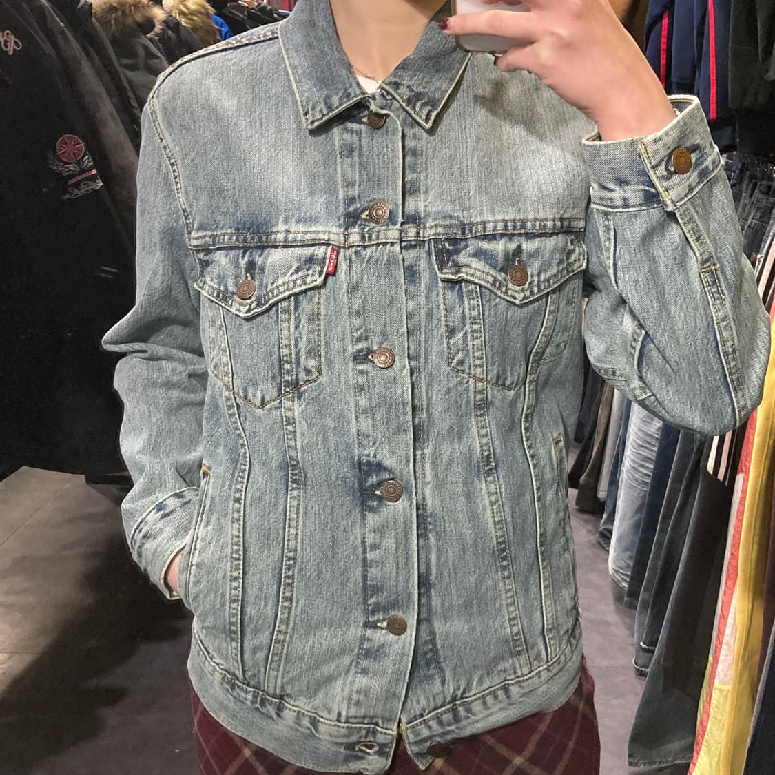 [IM]리바이스 워싱 연청 데님자켓 상품이미지4