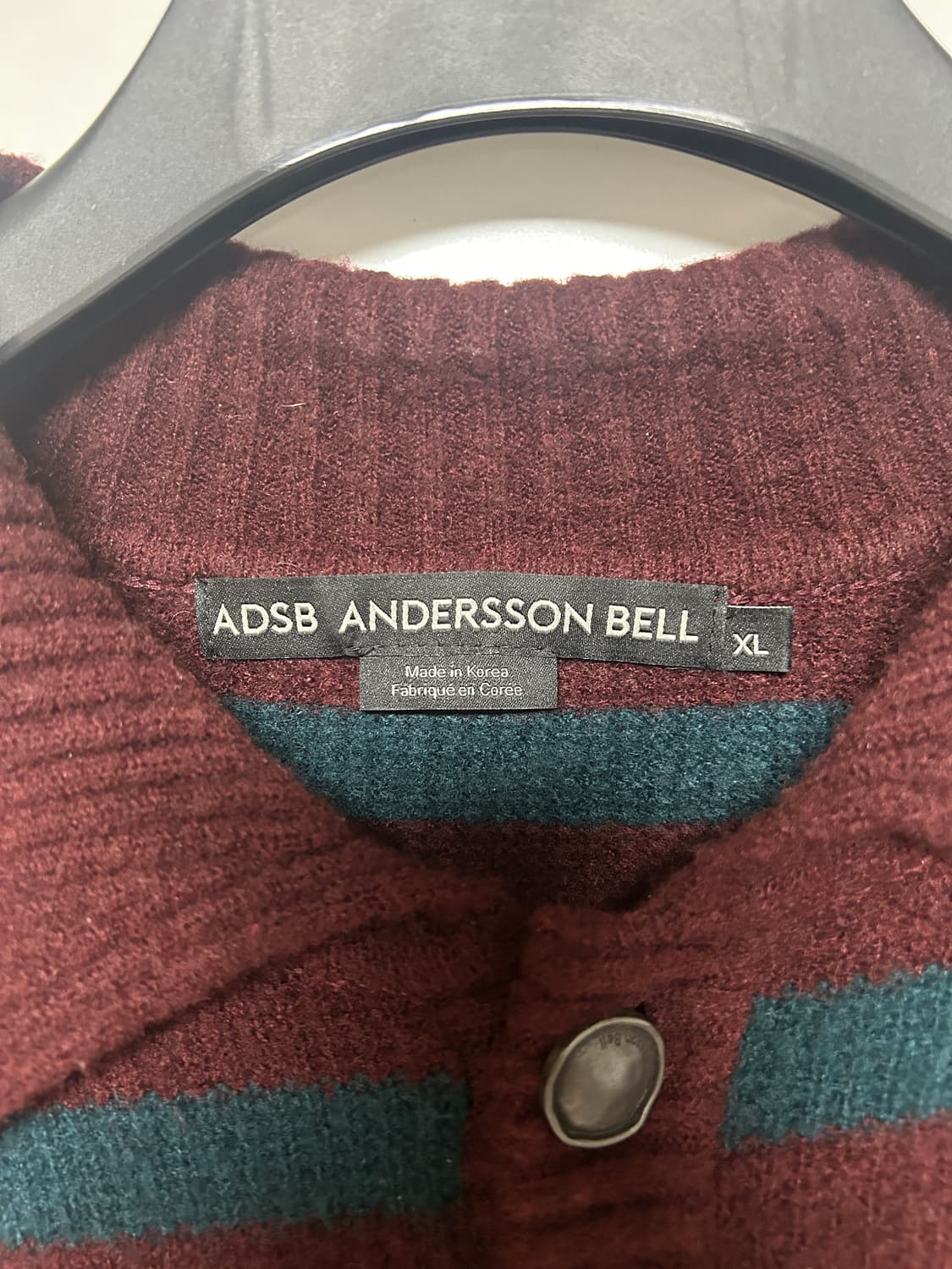 앤더슨벨 스트라이프 폴로 스웨터 XL 상품이미지3