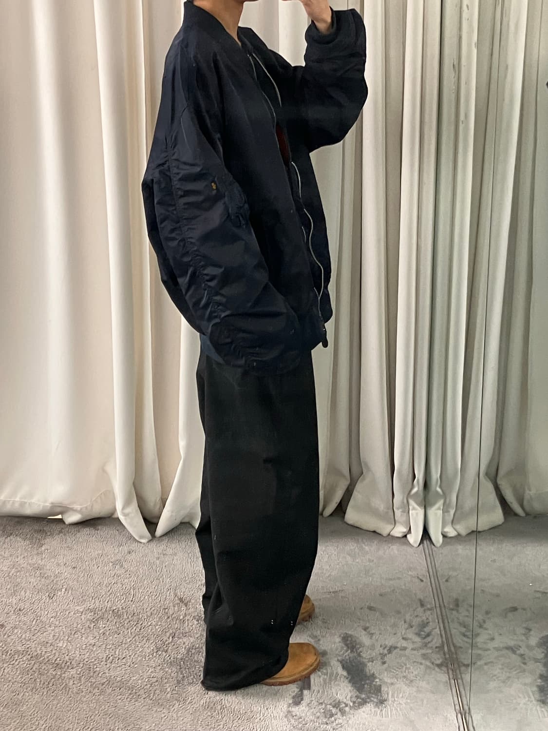 알파인더스트리 네이비 ma-1 3XL 상품이미지7