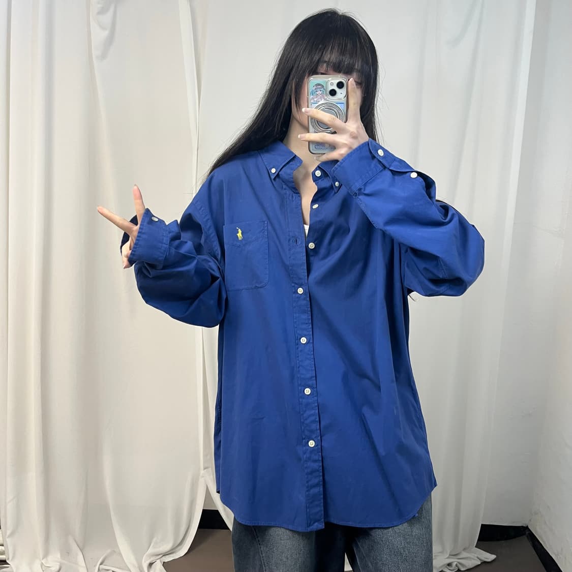 Polo Ralph Lauren blue shirt 상품이미지2