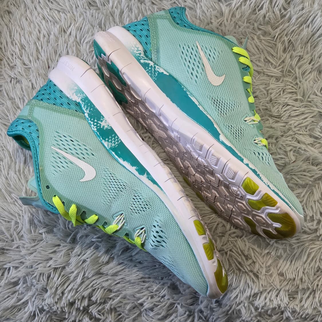 7q-20:나이키 프리 TR7 터쿼이즈 여성 트레이닝화 (240mm) 상품이미지6