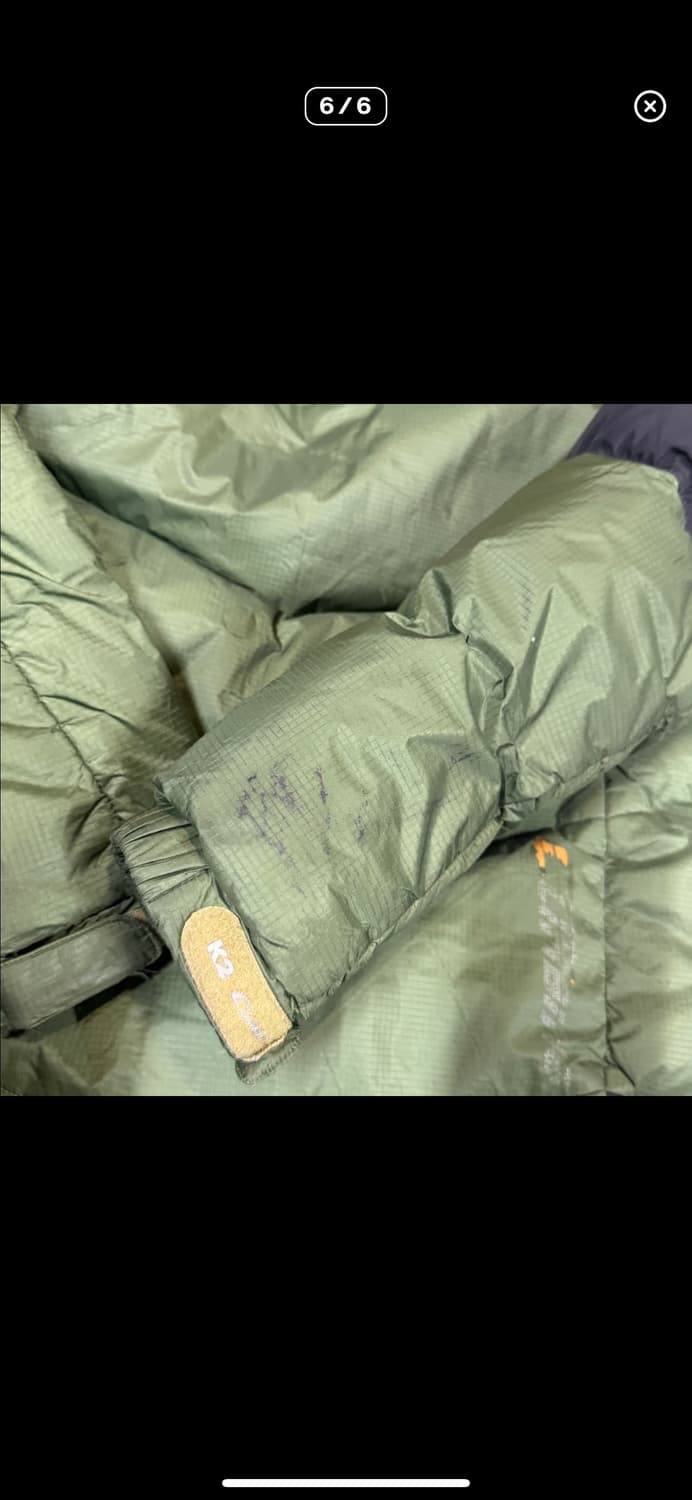  (바배) K2 구스다운 그린 패딩 상품이미지6