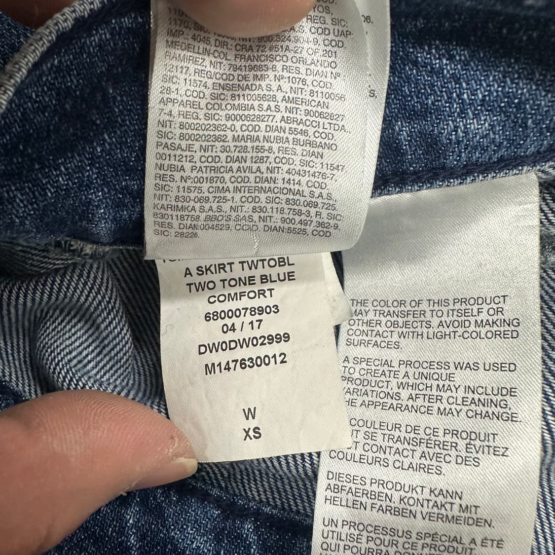 타미힐피거 데님 스커트 상품이미지6