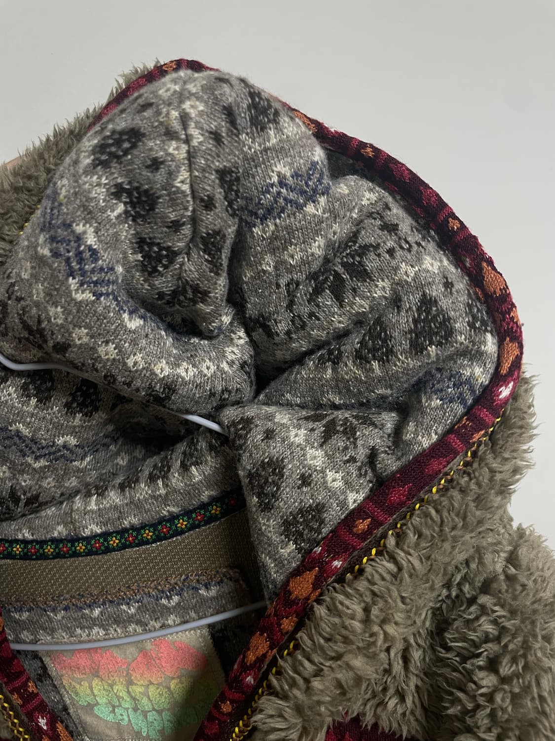 에스닉 후드 후리스 상품이미지3