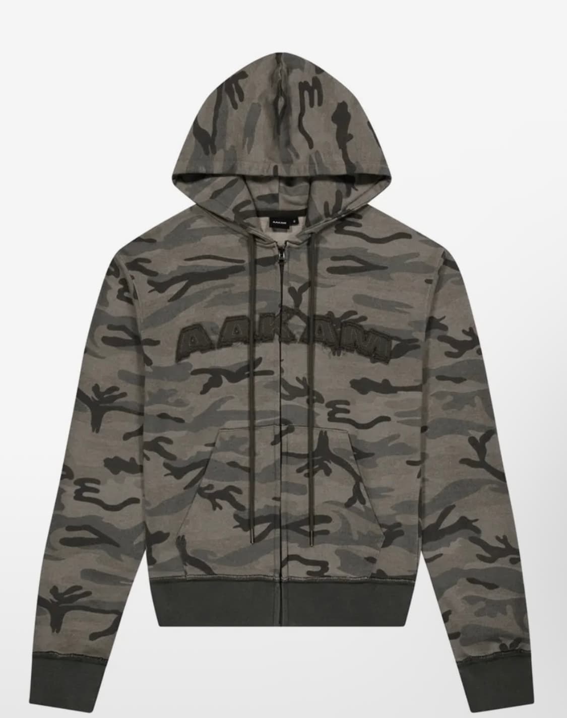 아캄 카모 후드집업  contrast logo hoodie 상품이미지1