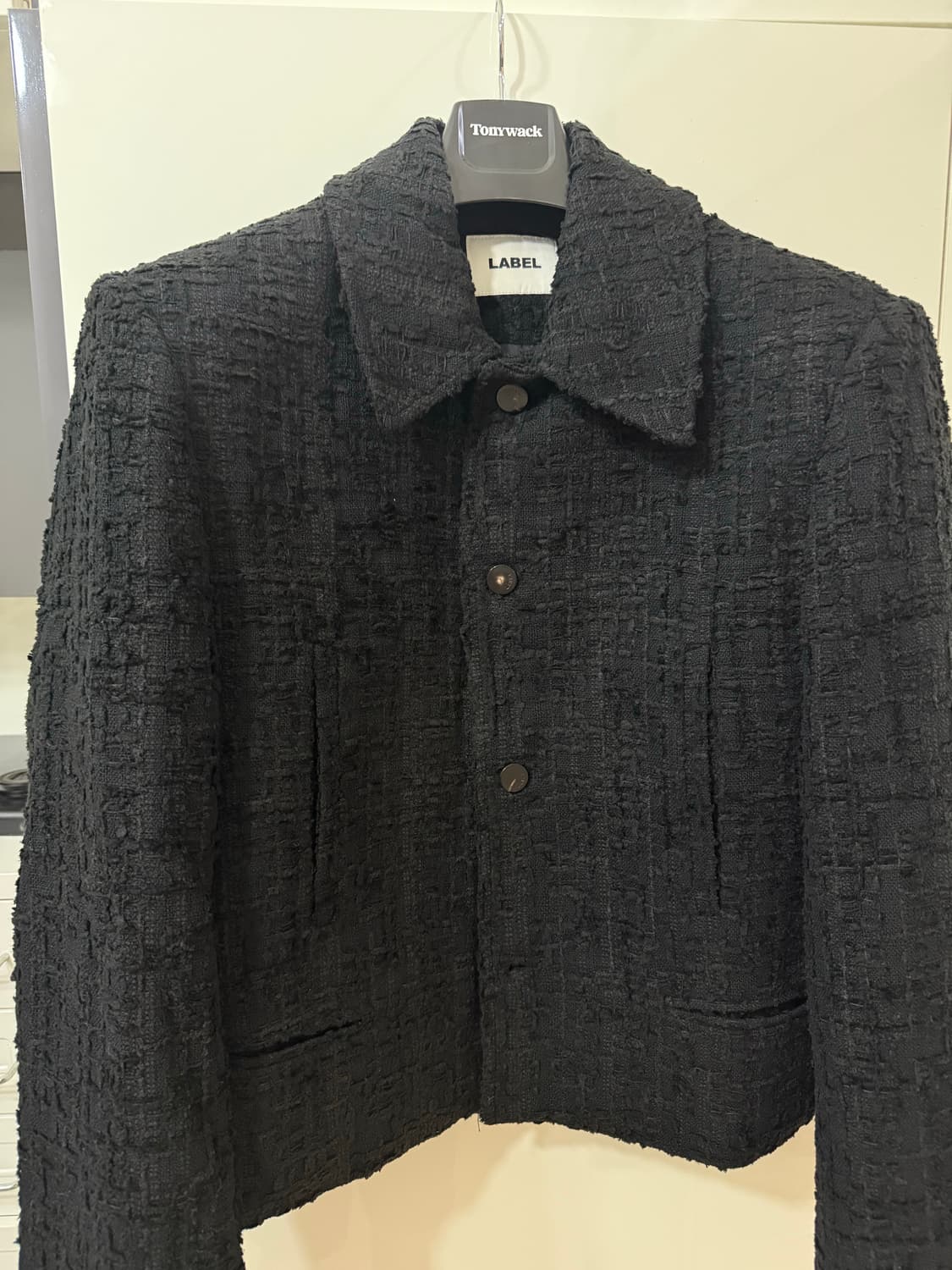 라벨아카이브 트위드 자켓 블랙 2사이즈 상품이미지3