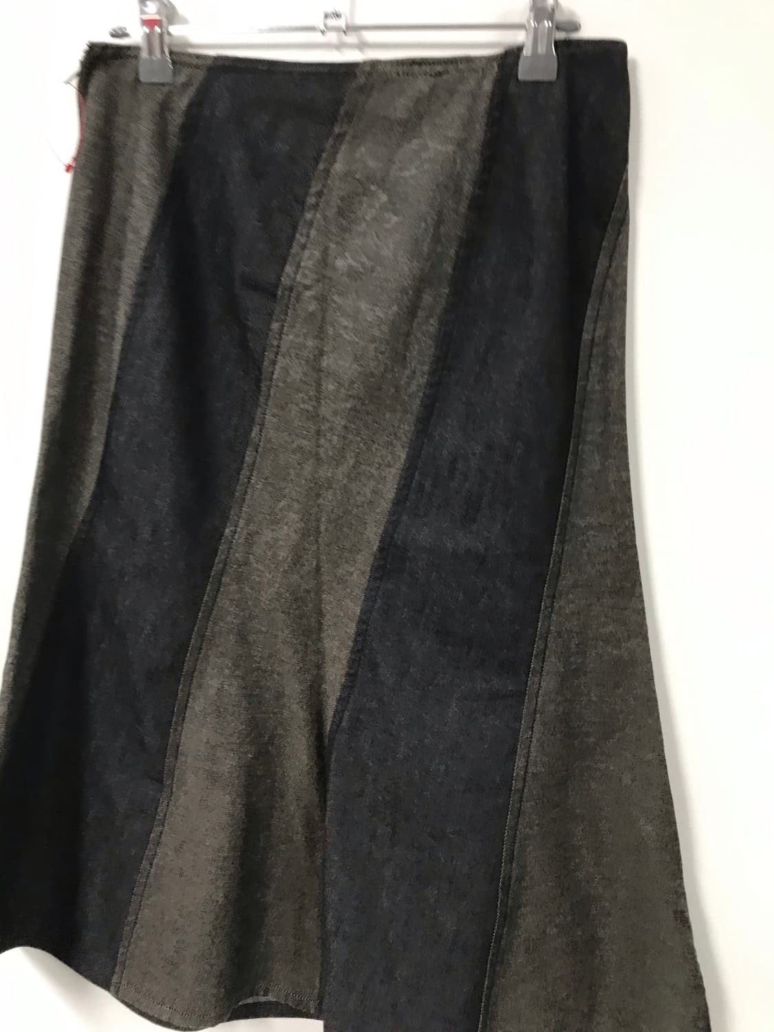 빈티지 배색 데님 스커트 상품이미지3