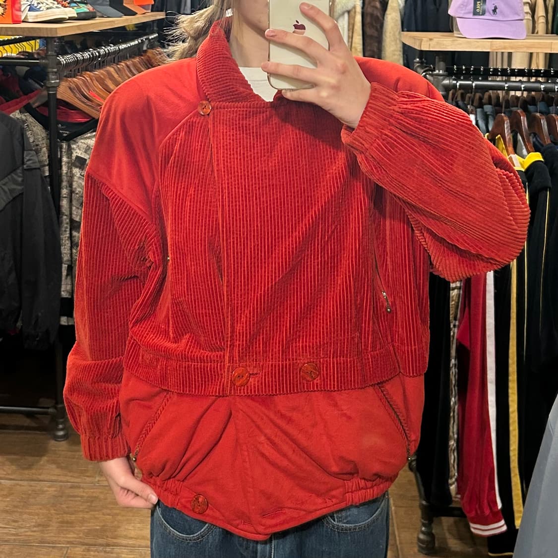 [HI] VTG 코듀로이 자켓 레드 상품이미지2