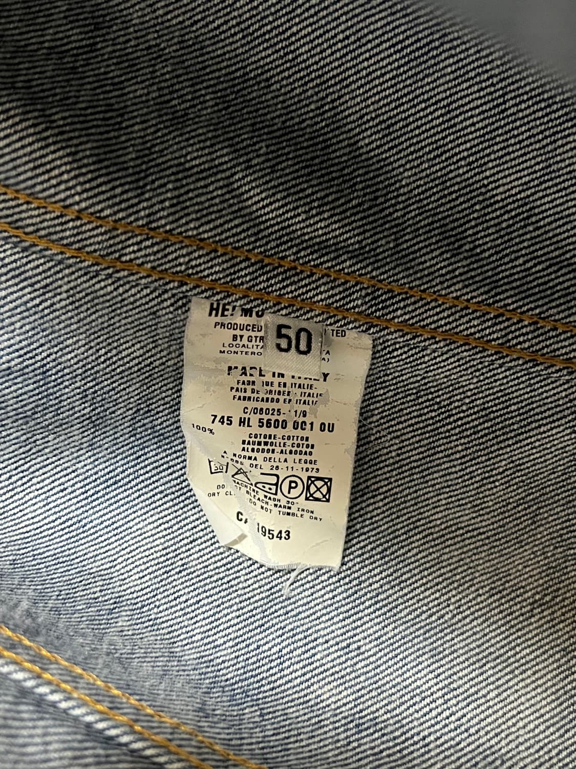 HELMUT LANG 2000’s Type I denim jacket 상품이미지4