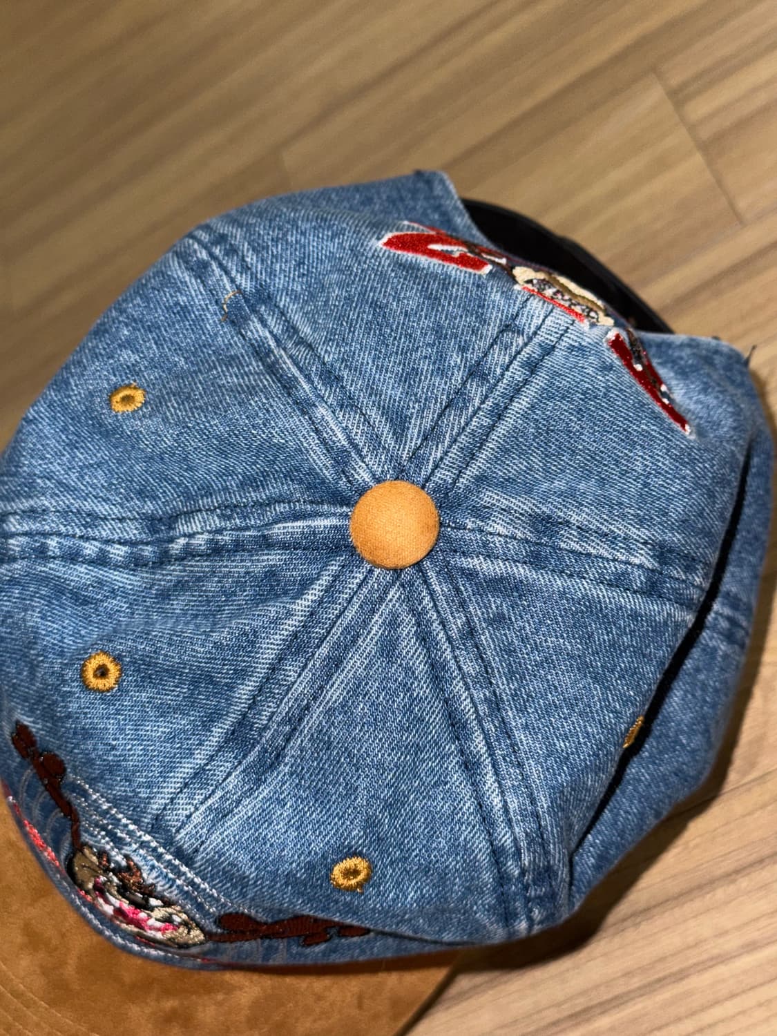 마하그리드 x 루니툰즈 타즈 투톤 데님 볼캡  상품이미지4