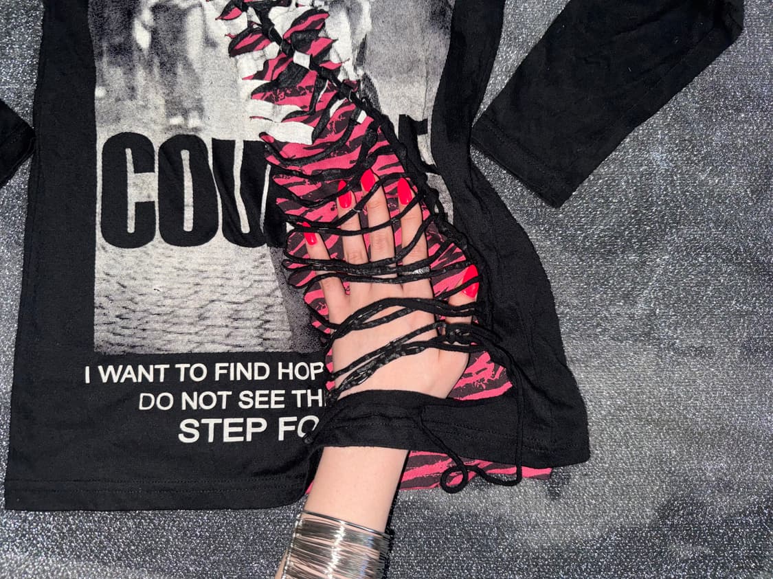 Punk zebra layered cody set 상품이미지4