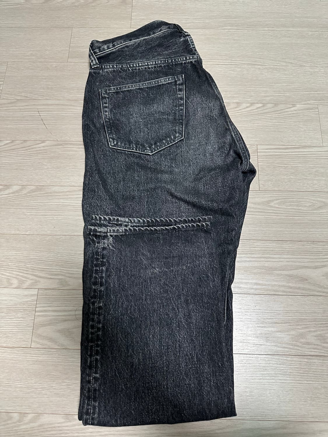 슈가케인 1947H 블랙 워싱 데님 레귤러 스트레이트 상품이미지2