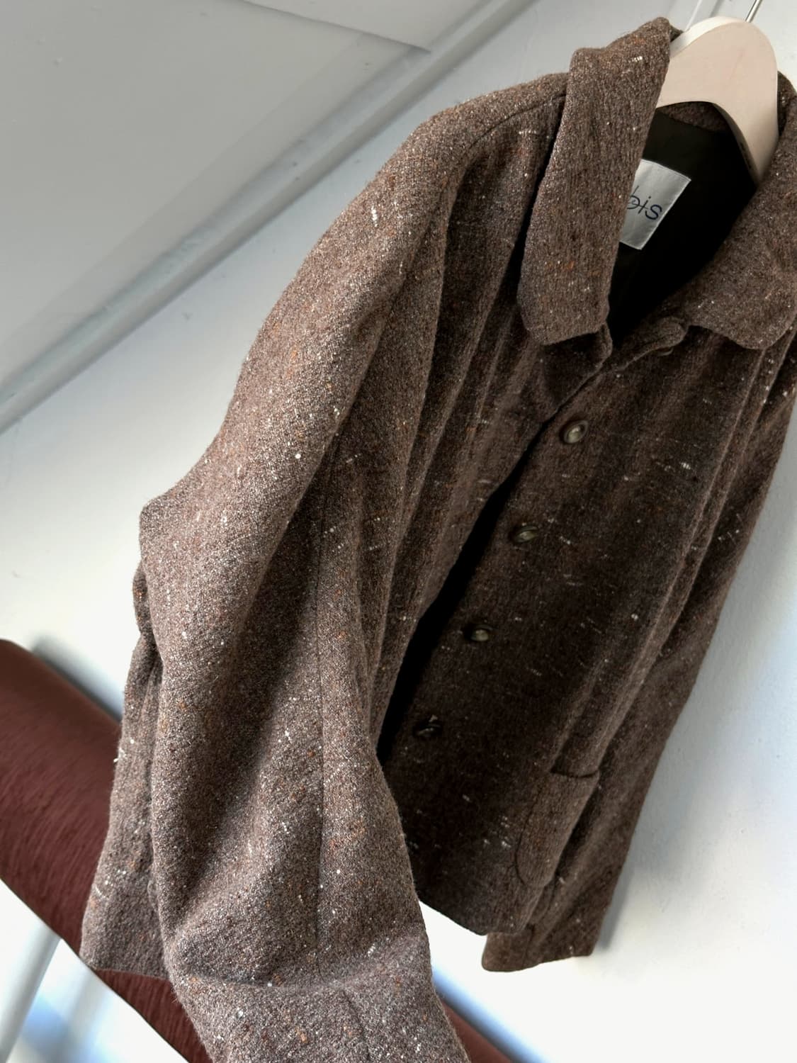 Tweed fabric single collar shirring jack 상품이미지3