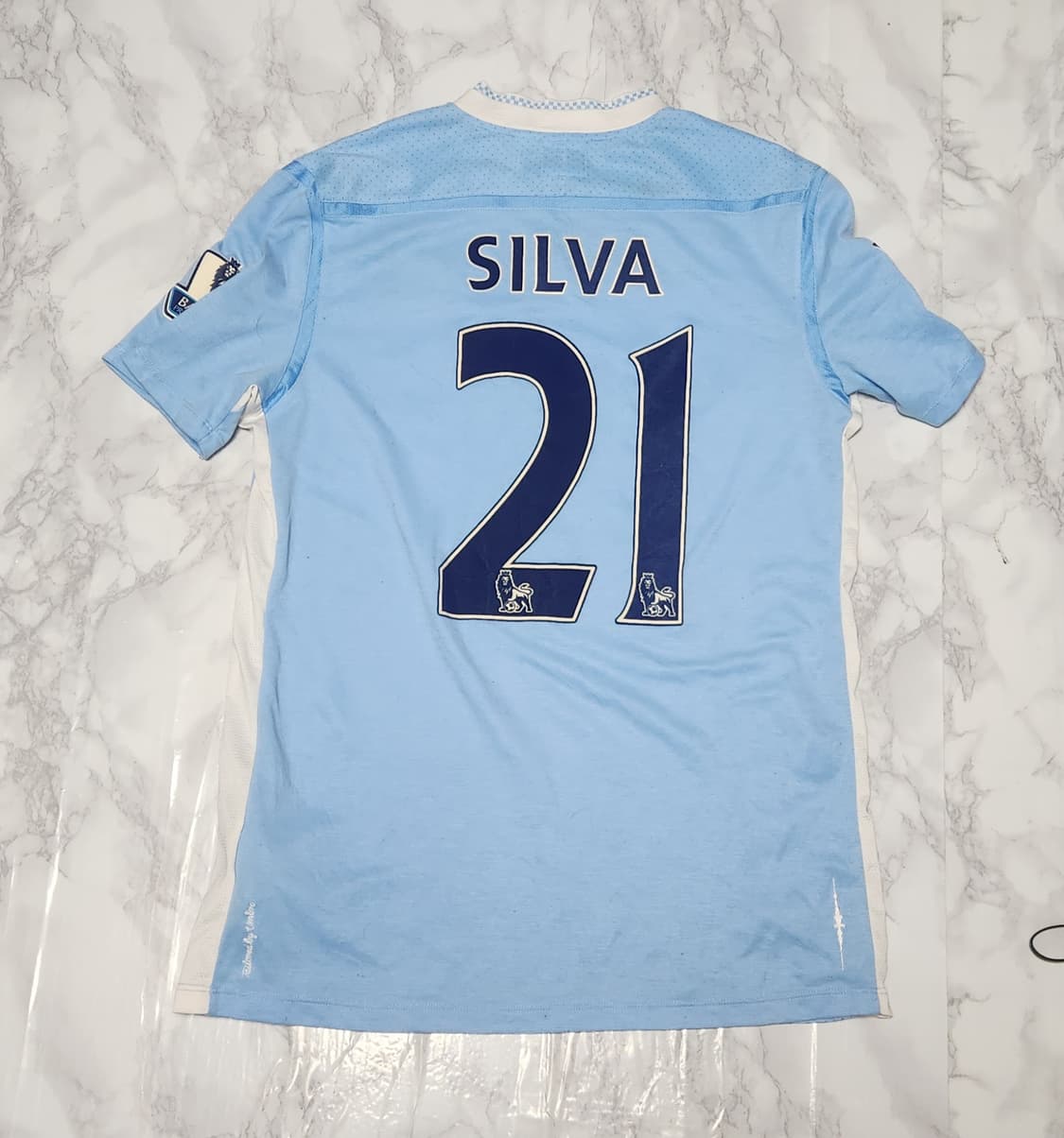 11-12 엄브로 맨시티 홈 유니폼 반팔 우승시즌 NO.실바 상품이미지4