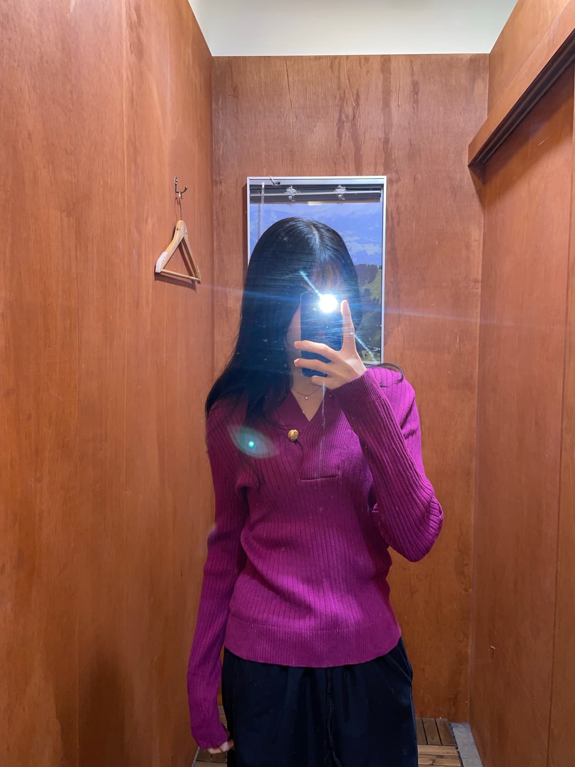 (M) LAUREN 로렌 랄프 로렌 숄카라 니트 상품이미지1