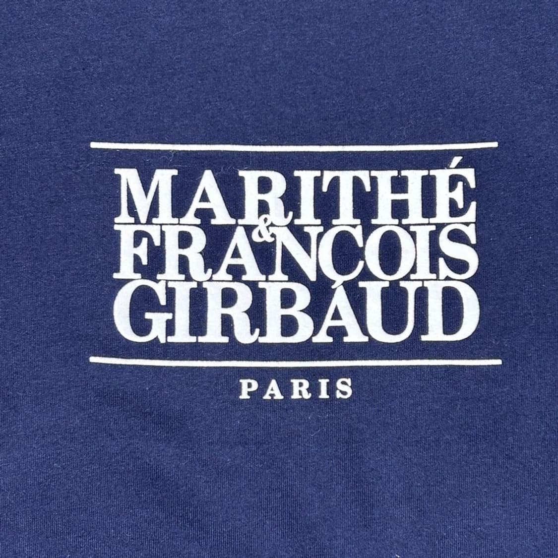 MARITHE FRANCOIS GIRBAUD 크롭 반팔티 네이비 S 상품이미지4
