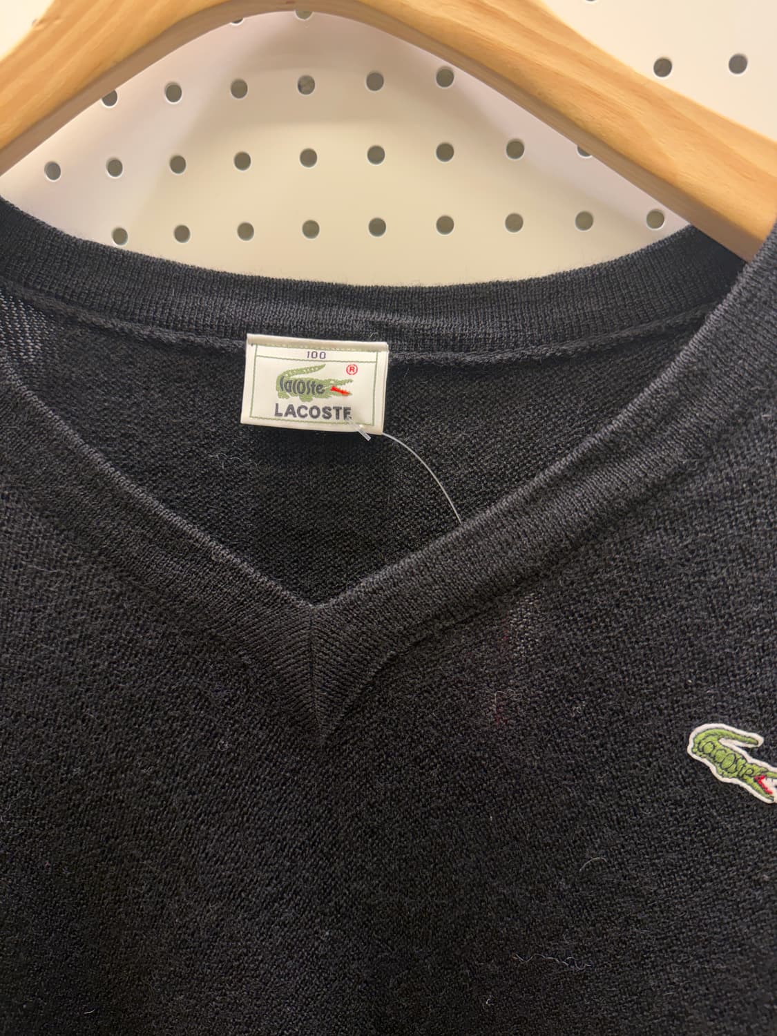 라코스테 브이넥 스몰로고 니트 U336 상품이미지4