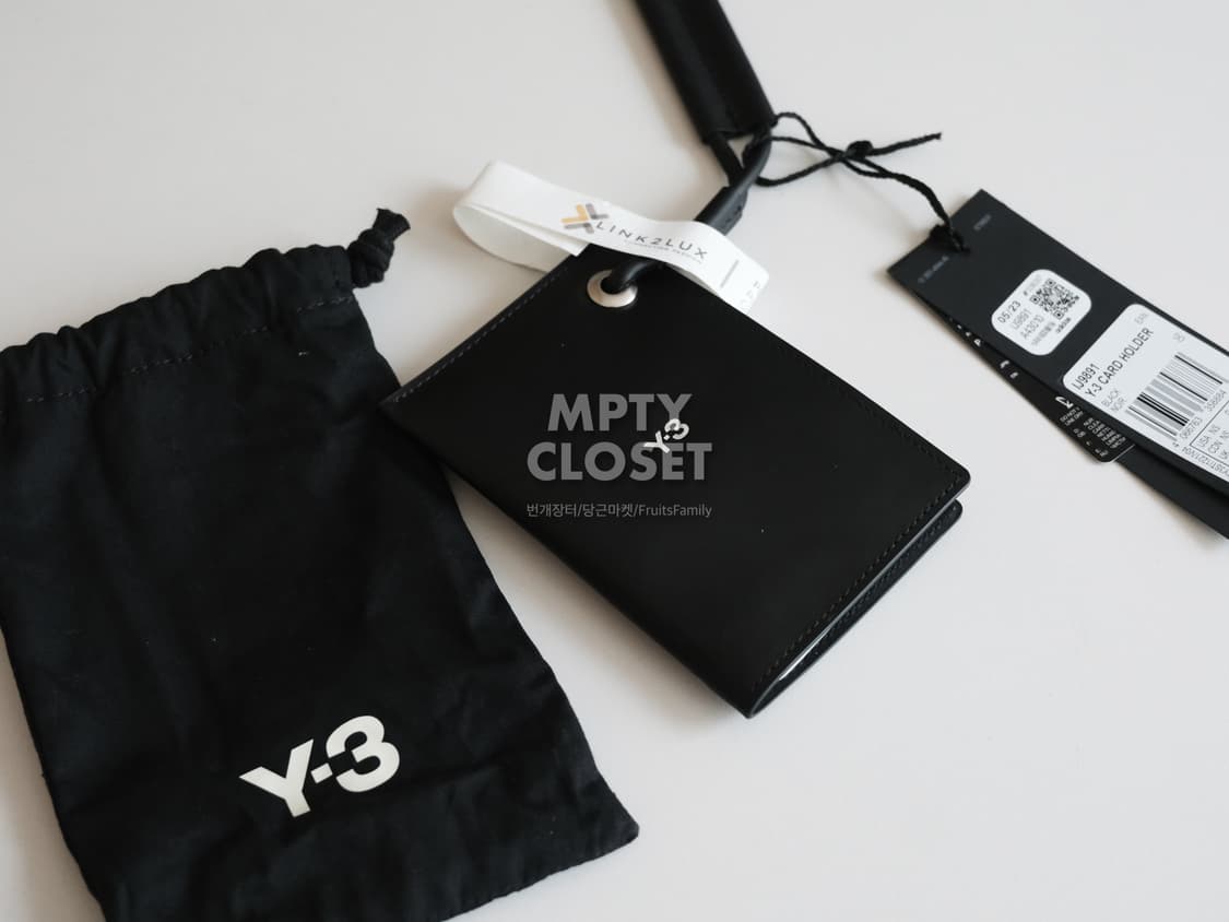 Y-3 요지야마모토 가죽 목걸이 카드홀더 카드지갑 상품이미지2