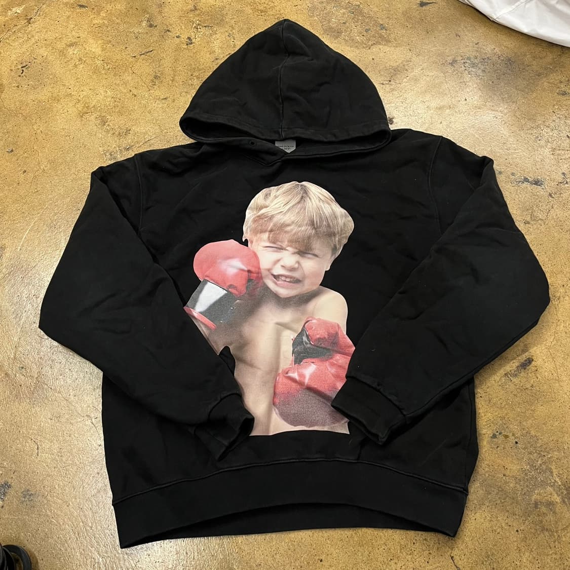 [정품] 아크메드라비 프린팅 검정색 후드티 b16 상품이미지2