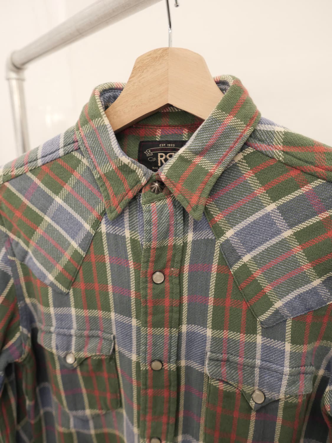 RRL 웨스턴 체크 셔츠 상품이미지1