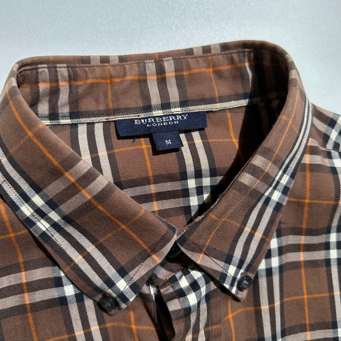 버버리 자수로고 포켓 체크 셔츠 상품이미지3