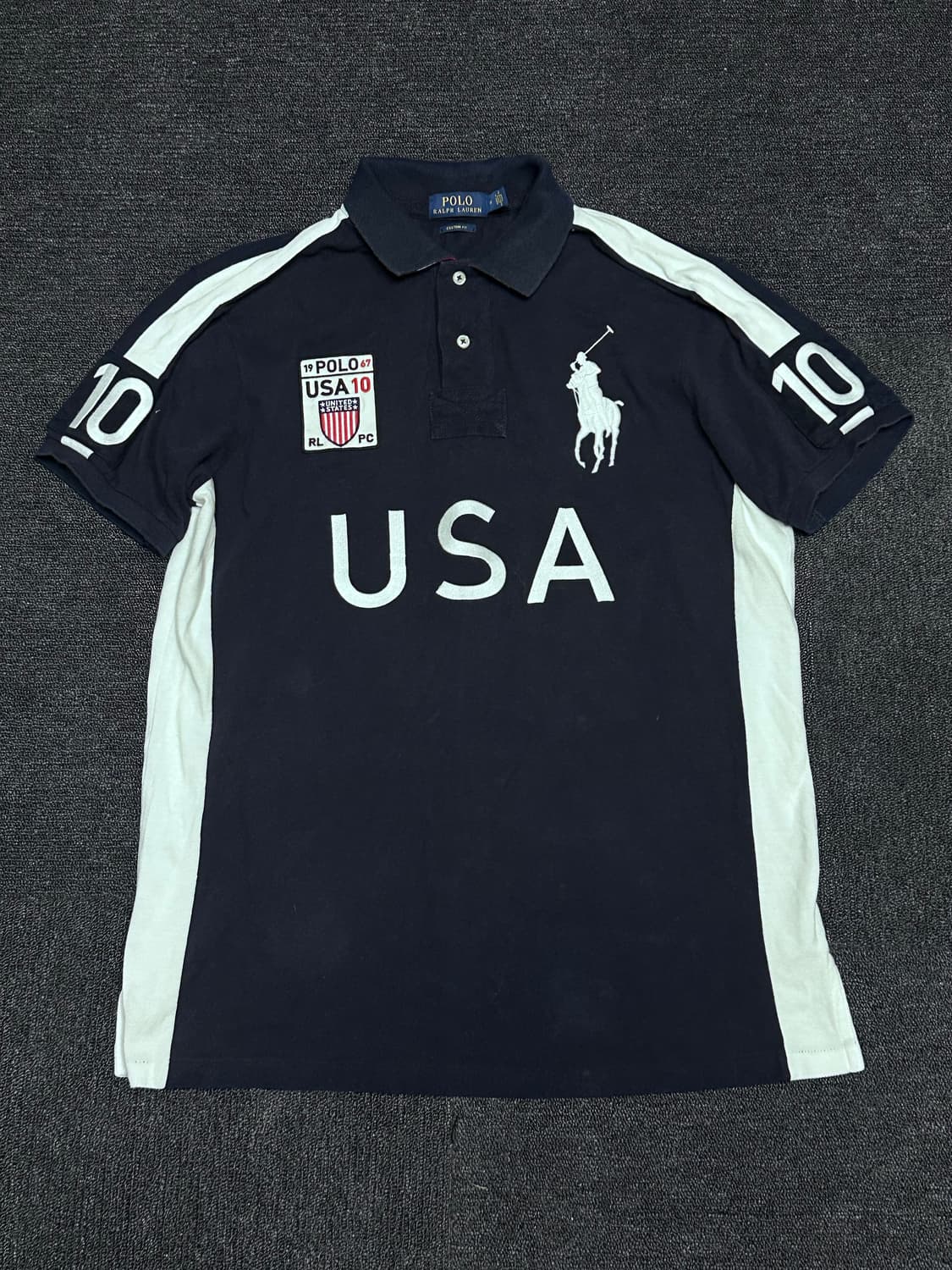 폴로 랄프로렌  USA  Rugby 빅로고  카라티 상품이미지1