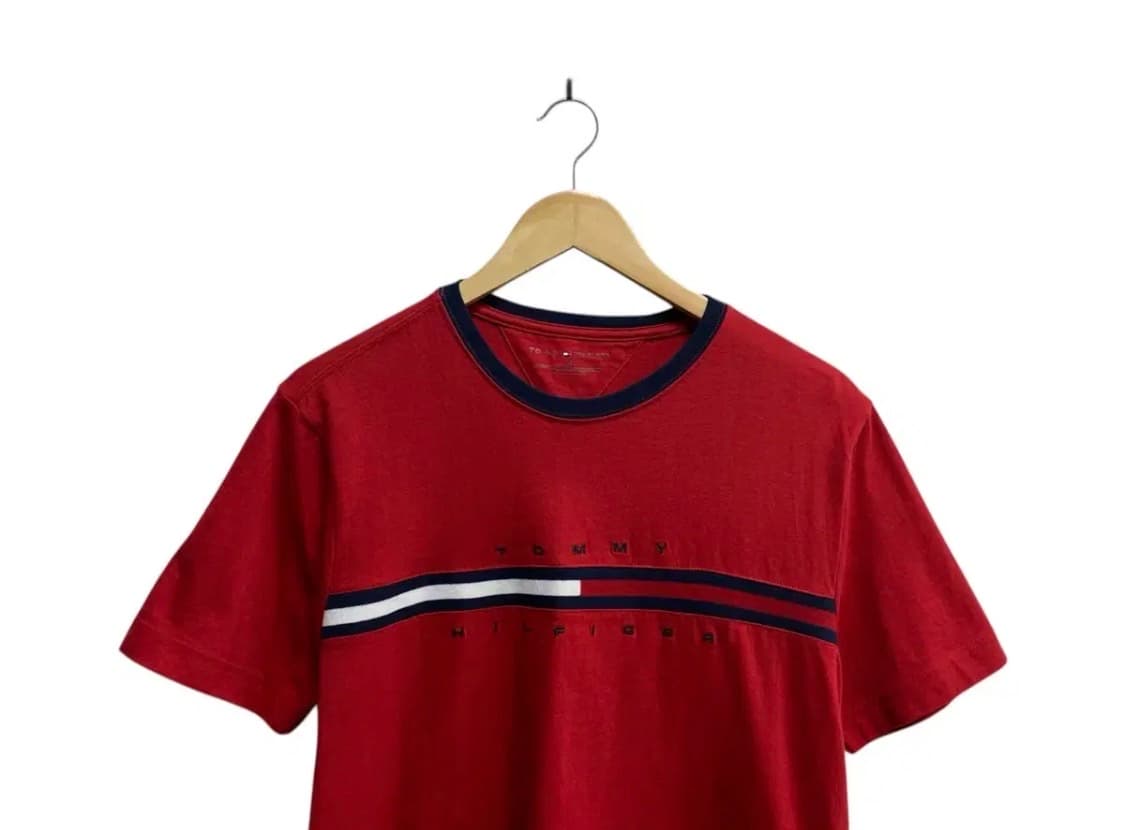 타미힐피거 플래그 로고 라운드 티셔츠 M 상품이미지2