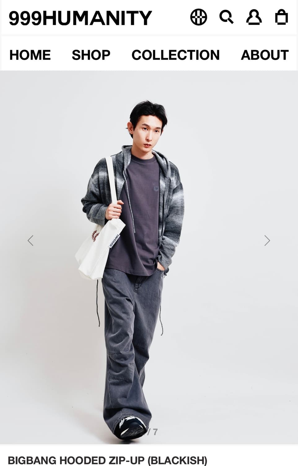 999휴머니티 빅뱅 후디드 집업 상품이미지2