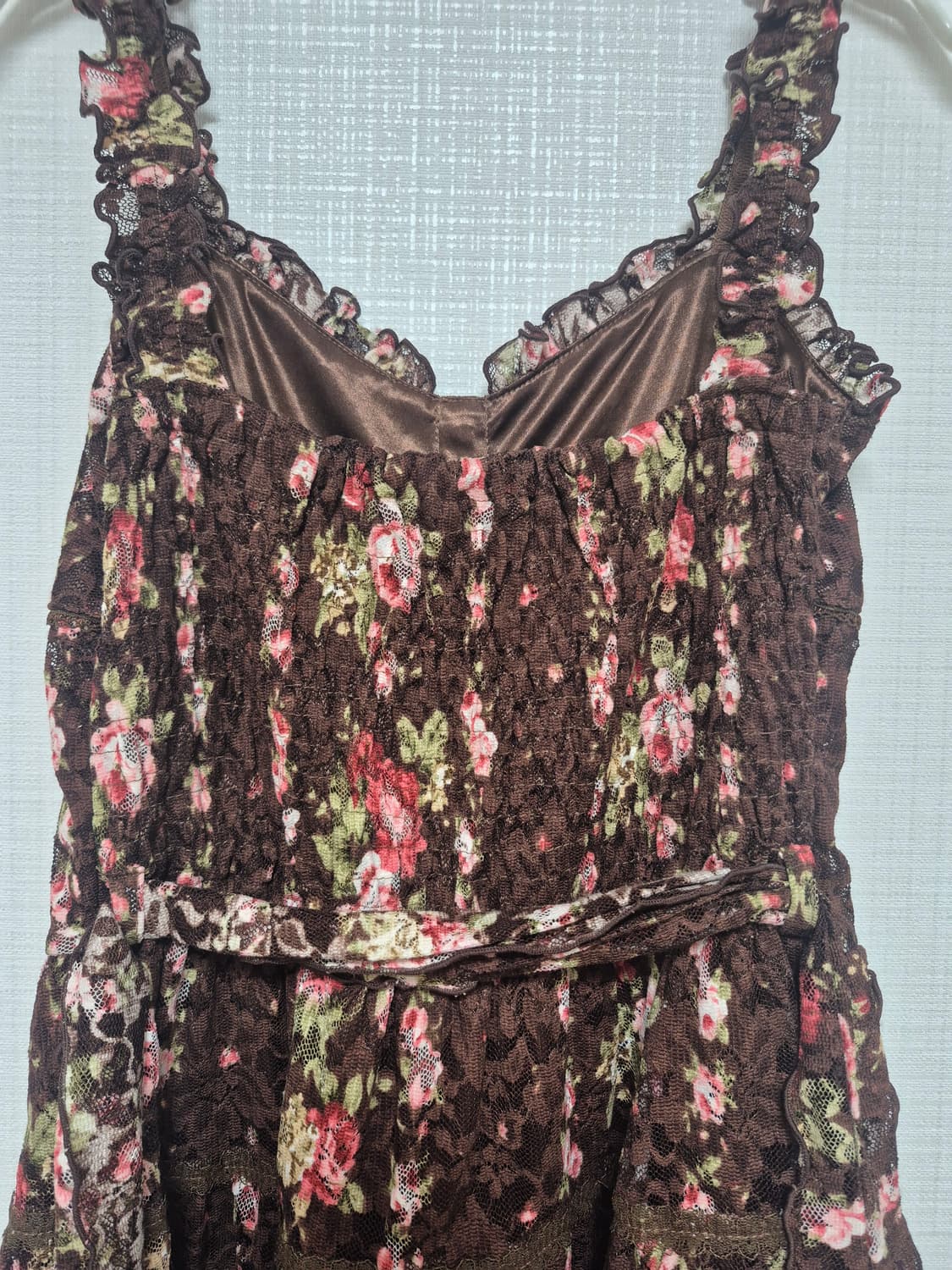 리즈리사 샘플 쵸코브라운플로럴원피스 상품이미지4