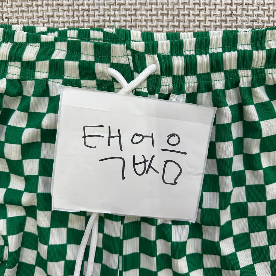 실측확인 빈티지 체크 바지 0429D 상품이미지3