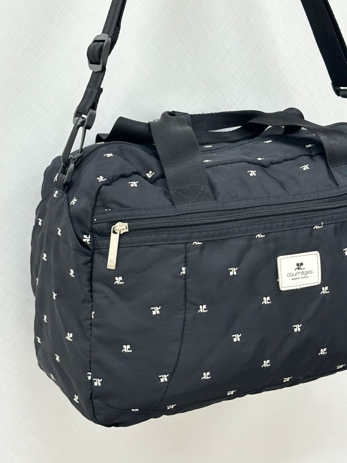 courreges / 꾸레쥬 블랙 로고 보스턴백  상품이미지4