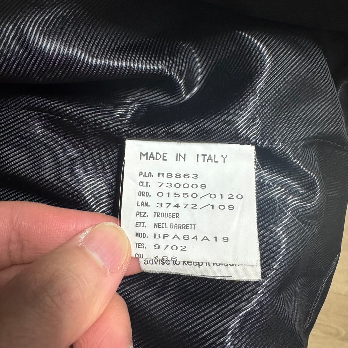 Neil Barrett asymmetric draped coat 상품이미지10