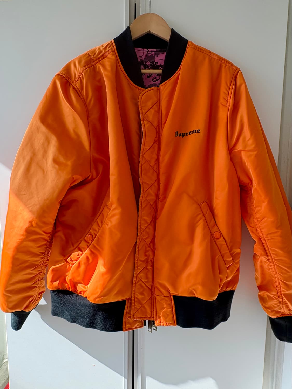 슈프림 17FW 디지 카모 리버서블 MA-1 자켓 상품이미지2