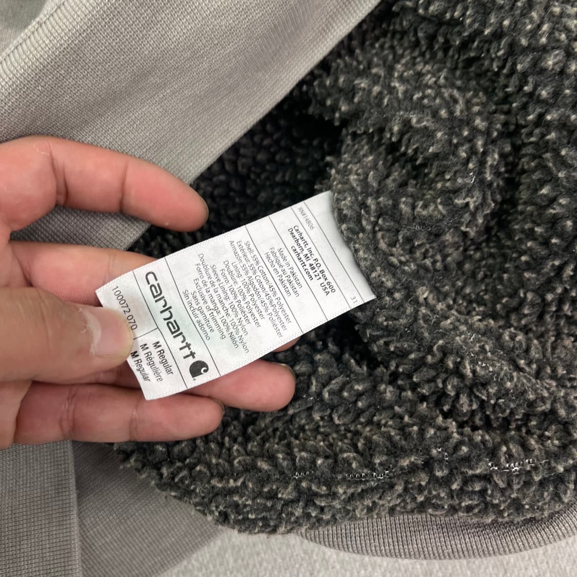 105 칼하트 WIP 양털 후드집업 상품이미지6