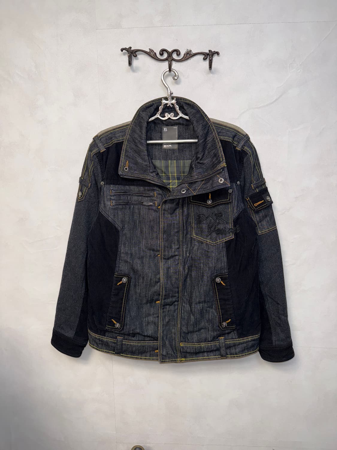 EXR raw denim pocket patch padded jacket 상품이미지2