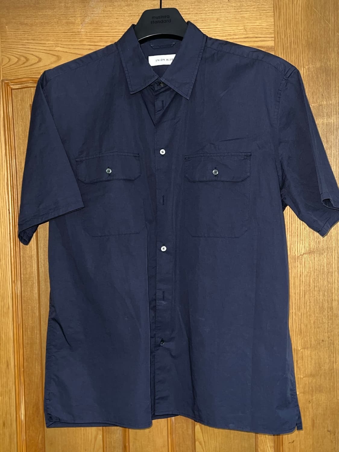 유니온블루 투포켓 선데이 셔츠 M 상품이미지1