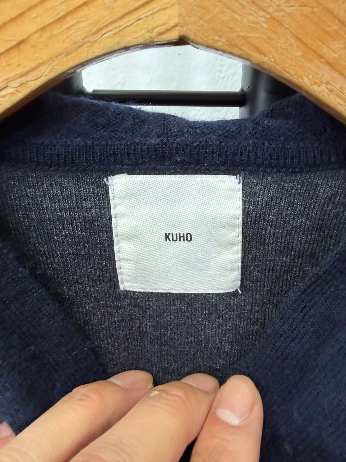 정품) KUHO 구호 캐시미어 후드 니트자켓 F  상품이미지6