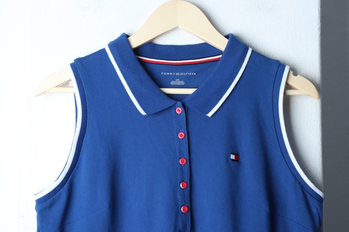 W(L-XL) 타미힐피거 반팔 카라 티셔츠 원피스 드레스-H32998 상품이미지3