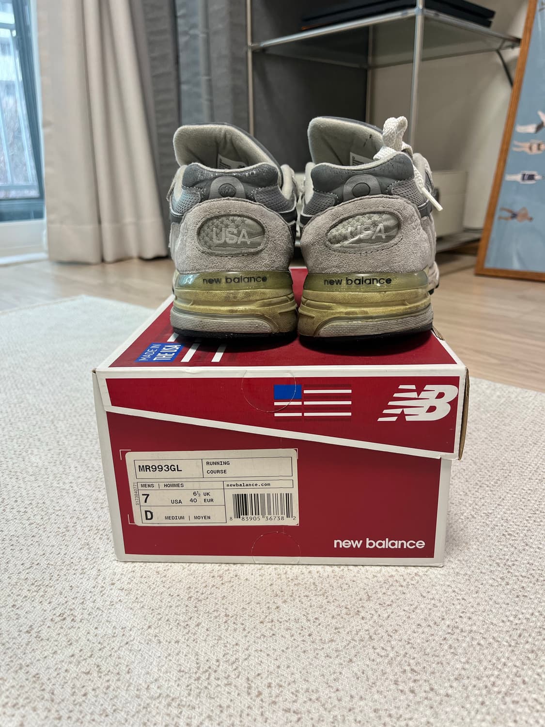 뉴발란스 993 회색 상품이미지4