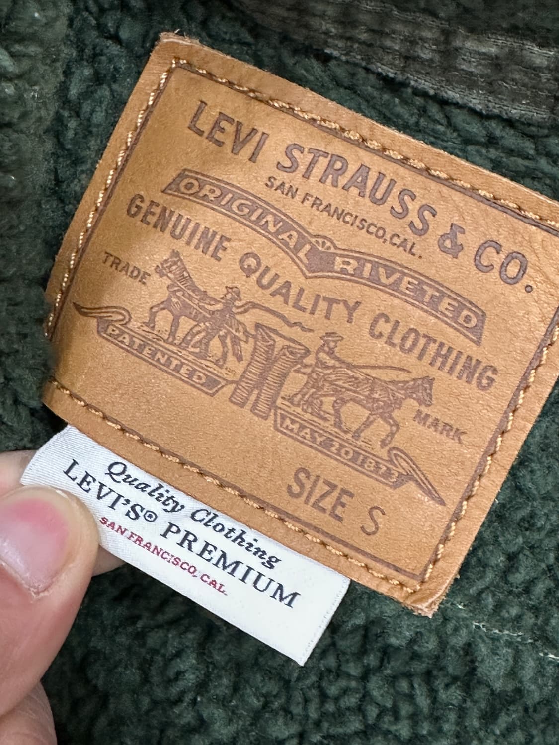 리바이스 쉐르파 코듀로이 양털 트러커 자켓 상품이미지5