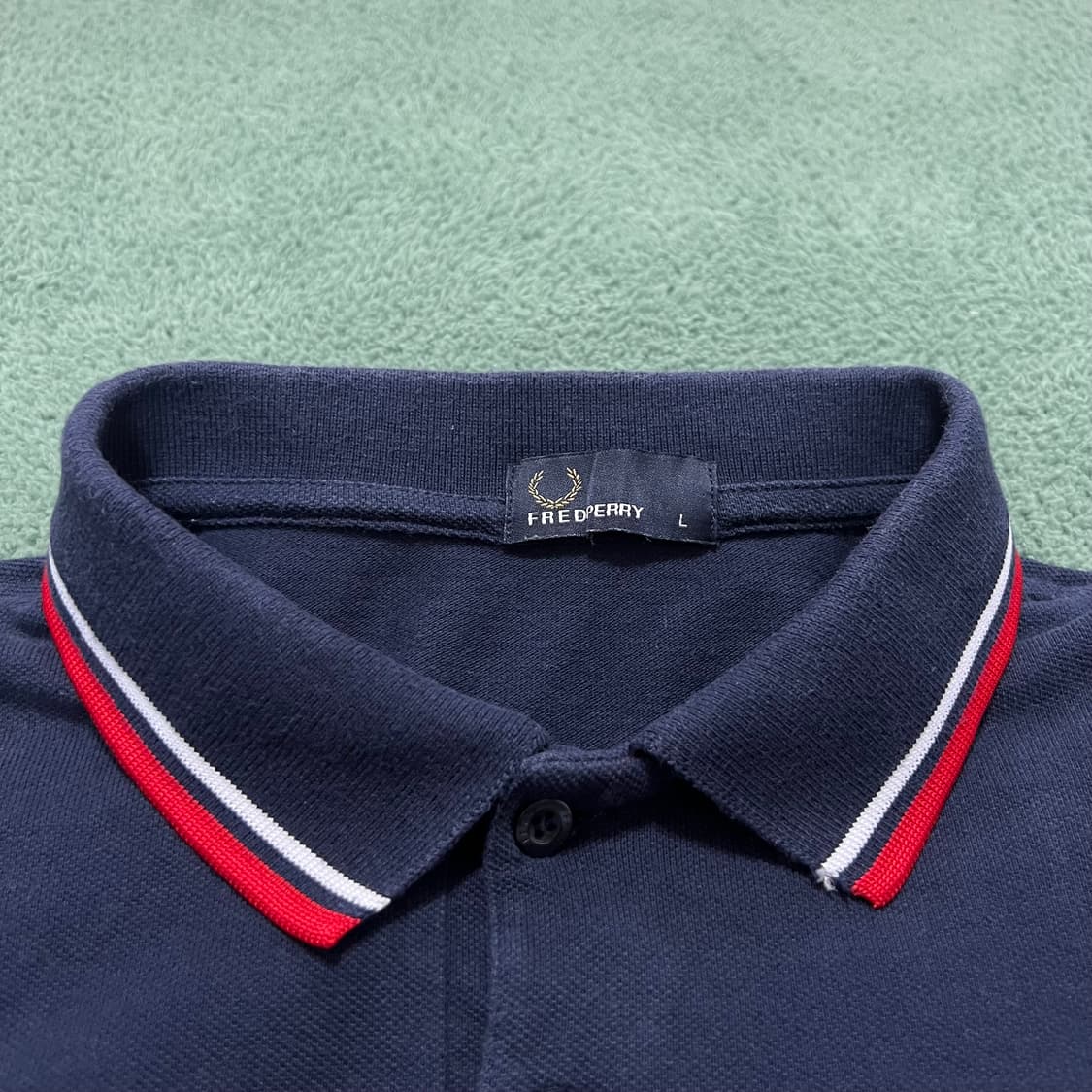프레드 페리 로고 카라 반팔 상품이미지3