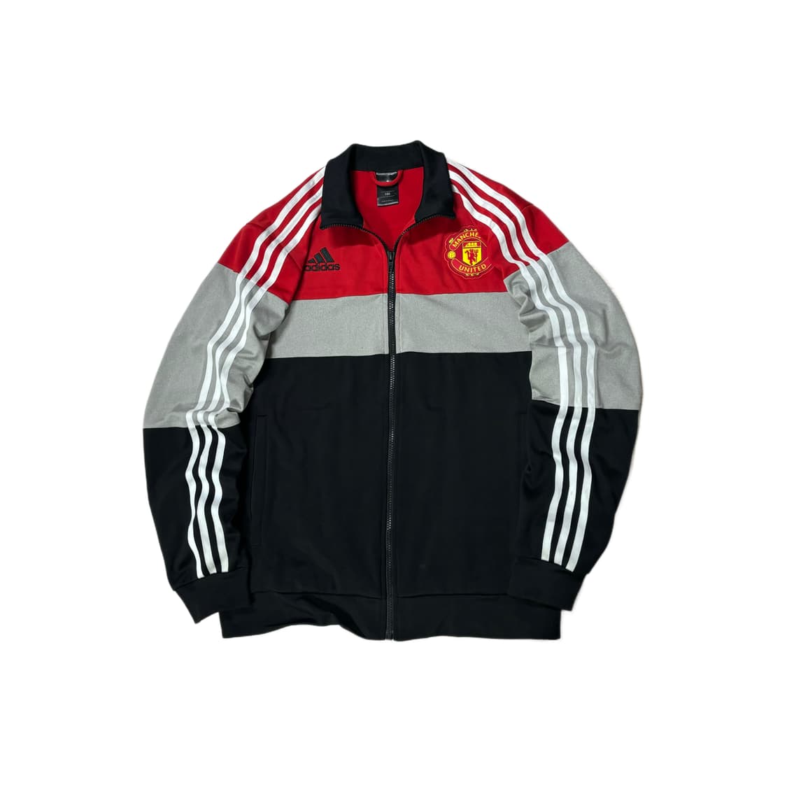 아디다스 맨유 져지 스포티 트랙탑 검흰 블랙 상품이미지1